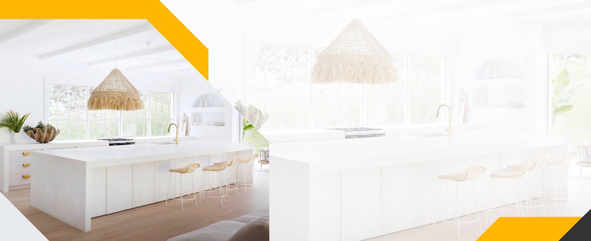 Modern renovated living and dining area in a Gran Canaria home near Maspalomas, Playa del Inglés, Puerto Rico, and Mogán.