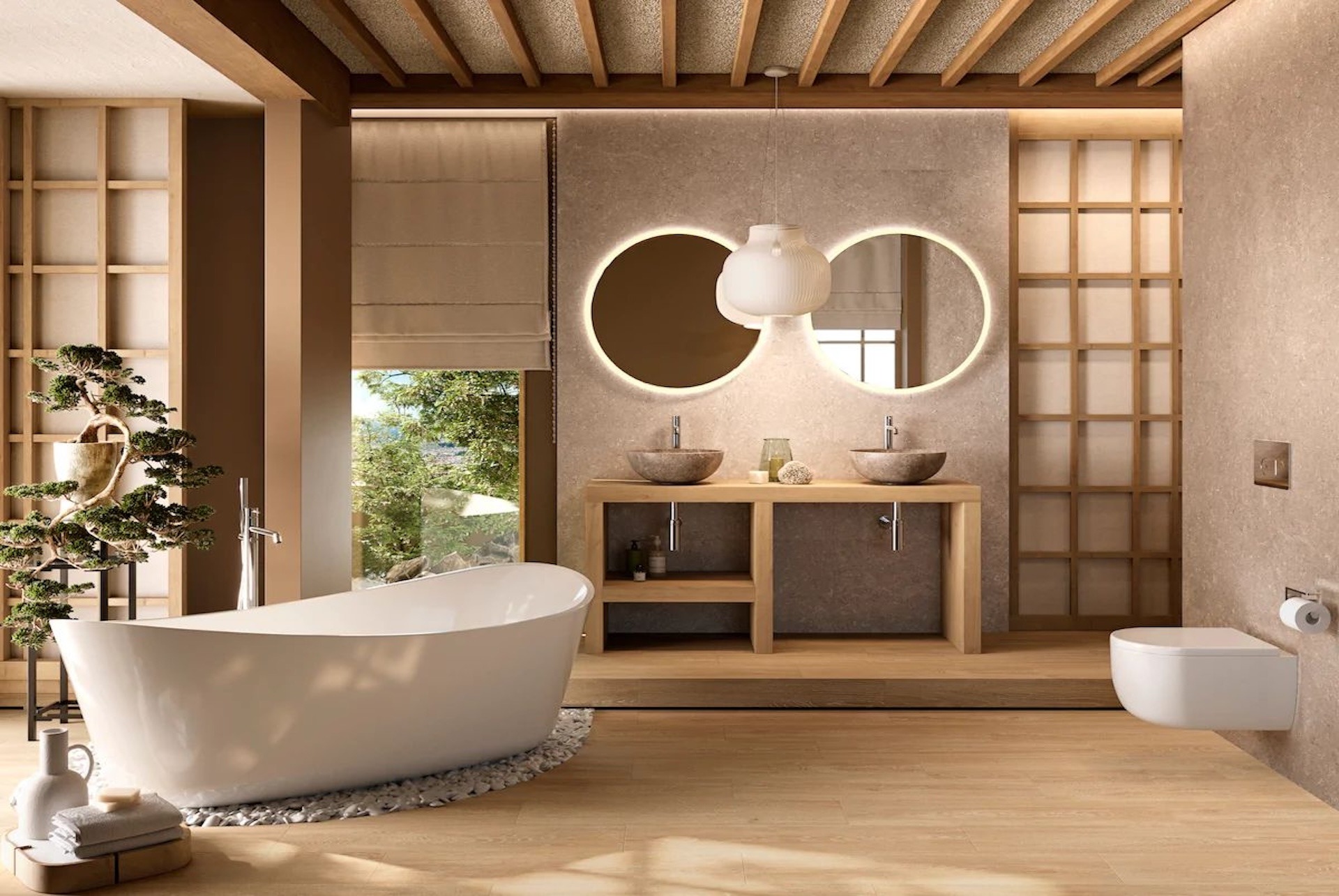 Luxury bathroom renovation in Maspalomas with premium finishes and exclusive design