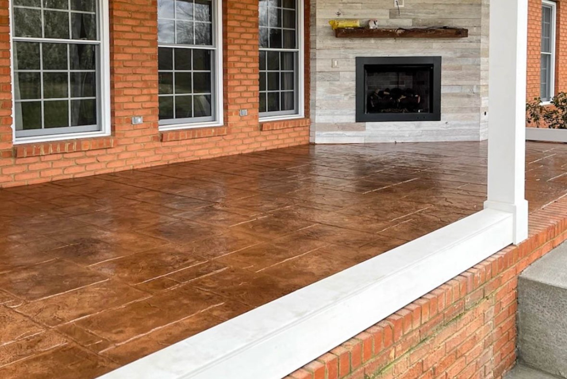 Stamped concrete for villa floors in Maspalomas Canary Islands